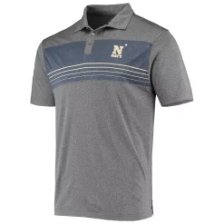 Men's Colosseum Heathered Charcoal Navy Midshipmen Smithers Polo -Colosseum shop 4831949 ALT2