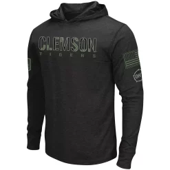 Men's Colosseum Black Clemson Tigers OHT Military Appreciation Hoodie Long Sleeve T-Shirt -Colosseum shop 4833818 ALT2