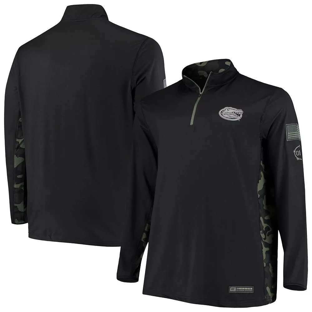 Men's Colosseum Black Florida Gators OHT Military Appreciation Big & Tall Quarter-Zip Jacket 2 Men's Colosseum Black Florida Gators OHT Military Appreciation Big & Tall Quarter-Zip Jacket - Image 2