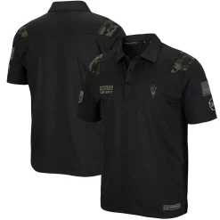 Men's Colosseum Black Arizona State Sun Devils OHT Military Appreciation Sierra Polo