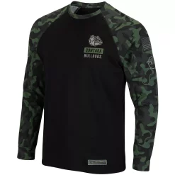 Men's Colosseum Black Gonzaga Bulldogs OHT Military Appreciation Camo Raglan Long Sleeve T-Shirt -Colosseum shop 4859542 ALT2