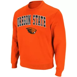 Men's Colosseum Orange Oregon State Beavers Arch & Logo Tackle Twill Pullover Sweatshirt -Colosseum shop 4860112 ALT2