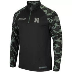 Men's Colosseum Black Nebraska Huskers OHT Military Appreciation Take Flight Raglan Quarter-Zip Jacket 6 Men's Colosseum Black Nebraska Huskers OHT Military Appreciation Take Flight Raglan Quarter-Zip Jacket -Colosseum shop 4860663 ALT2