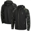 Men's Colosseum Black Arizona State Sun Devils OHT Military Appreciation Camo Raglan Full-Zip Hoodie