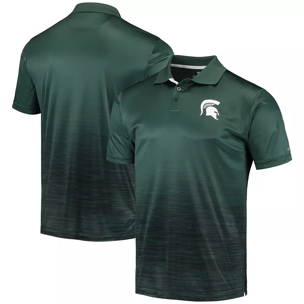 Men's Colosseum Green Michigan State Spartans Marshall Polo 2 Men's Colosseum Green Michigan State Spartans Marshall Polo - Image 2