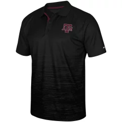 Men's Colosseum Black Texas A&M Aggies Marshall Polo