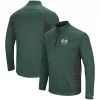 Men's Colosseum Green Colorado State Rams Audible Windshirt Quarter-Zip Jacket