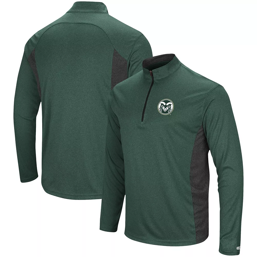 Men's Colosseum Green Colorado State Rams Audible Windshirt Quarter-Zip Jacket 2 Men's Colosseum Green Colorado State Rams Audible Windshirt Quarter-Zip Jacket - Image 2