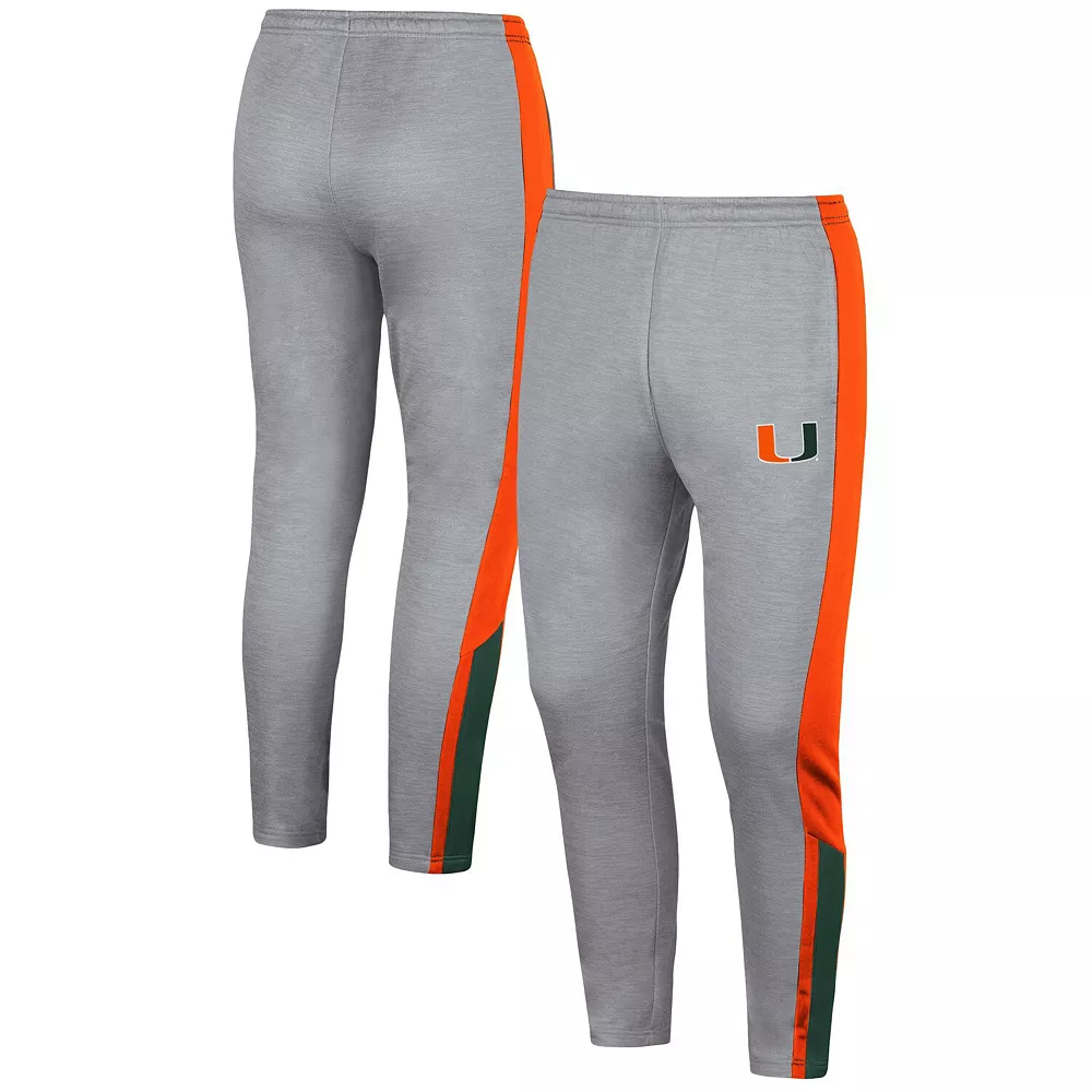 Men's Colosseum Gray Miami Hurricanes Up Top Pants 2 Men's Colosseum Gray Miami Hurricanes Up Top Pants - Image 2
