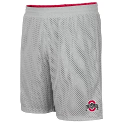 Men's Colosseum Scarlet/Gray Ohio State Buckeyes Wiggum Reversible Logo Shorts -Colosseum shop 5366814 ALT2