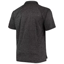 Men's Colosseum Heathered Black Ohio State Buckeyes Big & Tall Down Swing Polo -Colosseum shop 5366865 ALT3