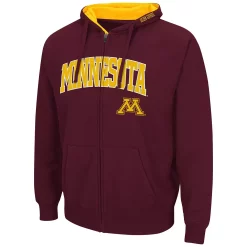 Men's Colosseum Maroon Minnesota Golden Gophers Arch & Logo 3.0 Full-Zip Hoodie -Colosseum shop 5367150 ALT2