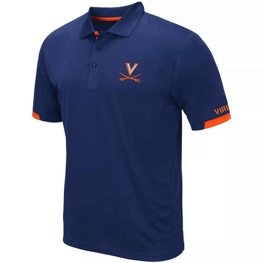 Men's Colosseum Navy Virginia Cavaliers Logo Santry Polo 3 Men's Colosseum Navy Virginia Cavaliers Logo Santry Polo - Image 3