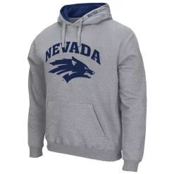 Men's Colosseum Heathered Gray Nevada Wolf Pack Arch and Logo Pullover Hoodie 5 Men's Colosseum Heathered Gray Nevada Wolf Pack Arch and Logo Pullover Hoodie -Colosseum shop 5369552 ALT2