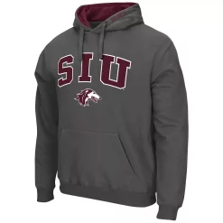 Men's Colosseum Charcoal Southern Illinois Salukis Arch and Logo Pullover Hoodie 5 Men's Colosseum Charcoal Southern Illinois Salukis Arch and Logo Pullover Hoodie -Colosseum shop 5370455 ALT2