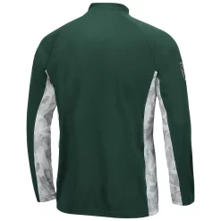 Men's Colosseum Green Michigan State Spartans OHT Military Appreciation Snow Cruise Raglan 1/4-Zip Jacket -Colosseum shop 5370825 ALT3