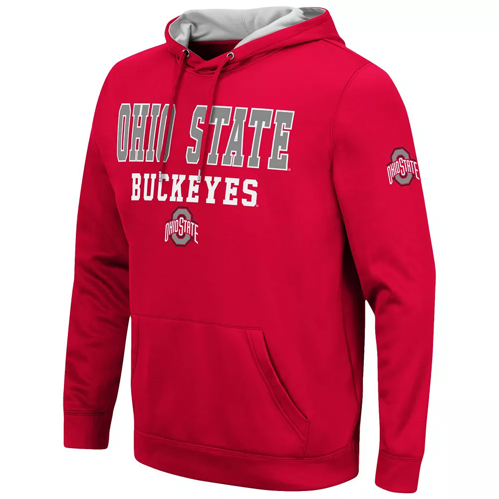 Men's Colosseum Scarlet Ohio State Buckeyes Sunrise Pullover Hoodie 3 Men's Colosseum Scarlet Ohio State Buckeyes Sunrise Pullover Hoodie - Image 3