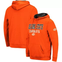 Men's Colosseum Orange Oklahoma State Cowboys Sunrise Pullover Hoodie
