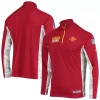 Men's Colosseum Cardinal Iowa State Cyclones OHT Military Appreciation Snow Cruise Raglan 1/4-Zip Jacket