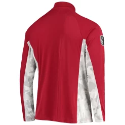 Men's Colosseum Cardinal Iowa State Cyclones OHT Military Appreciation Snow Cruise Raglan 1/4-Zip Jacket -Colosseum shop 5371916 ALT3