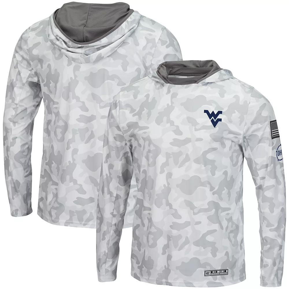 Men's Colosseum Arctic Camo West Virginia Mountaineers OHT Military Appreciation Long Sleeve Hoodie Top 1 Men's Colosseum Arctic Camo West Virginia Mountaineers OHT Military Appreciation Long Sleeve Hoodie Top
