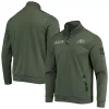 Men's Colosseum Olive Colorado Buffaloes OHT Military Appreciation Digital Camo Quarter-Snap Jacket
