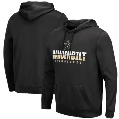 Men's Colosseum Black Vanderbilt Commodores Lantern Pullover Hoodie
