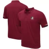 Men's Colosseum Garnet Florida State Seminoles Logo Santry Polo
