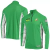 Men's Colosseum Green Oregon Ducks OHT Military Appreciation Snow Cruise Raglan Quarter-Zip Jacket