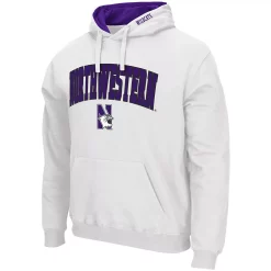 Men's Colosseum White Northwestern Wildcats Arch & Logo 3.0 Pullover Hoodie -Colosseum shop 5374826 ALT2