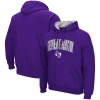 Men's Colosseum Purple Stephen F Austin Lumberjacks Arch and Logo Pullover Hoodie