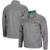 Men's Colosseum Heathered Charcoal Oregon Ducks Roman Pullover Jacket