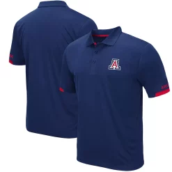 Men's Colosseum Navy Arizona Wildcats Logo Santry Polo