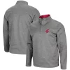 Men's Colosseum Heathered Charcoal Washington State Cougars Roman Pullover Jacket