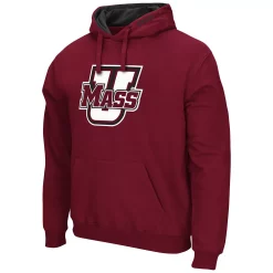 Men's Colosseum Maroon UMass Minutemen Arch and Logo Pullover Hoodie -Colosseum shop 5377148 ALT2