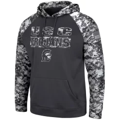 Men's Colosseum Charcoal USC Trojans OHT Military Appreciation Digital Camo Pullover Hoodie -Colosseum shop 5378851 ALT2