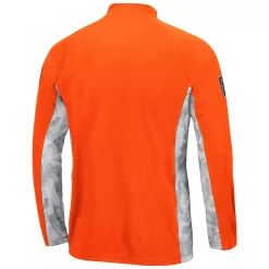 Men's Colosseum Orange Miami Hurricanes OHT Military Appreciation Snow Cruise Raglan 1/4-Zip Jacket -Colosseum shop 5380044 ALT3
