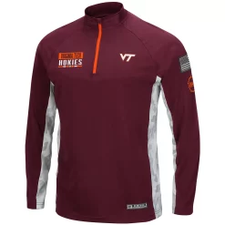Men's Colosseum Maroon Virginia Tech Hokies OHT Military Appreciation Snow Cruise Raglan 1/4-Zip Jacket 6 Men's Colosseum Maroon Virginia Tech Hokies OHT Military Appreciation Snow Cruise Raglan 1/4-Zip Jacket -Colosseum shop 5380192 ALT2