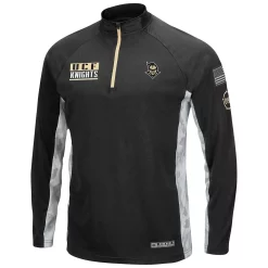 Men's Colosseum Black UCF Knights OHT Military Appreciation Snow Cruise Raglan 1/4-Zip Jacket -Colosseum shop 5380690 ALT2