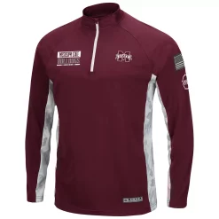 Men's Colosseum Maroon Mississippi State Bulldogs OHT Military Appreciation Snow Cruise Raglan 1/4-Zip Jacket 6 Men's Colosseum Maroon Mississippi State Bulldogs OHT Military Appreciation Snow Cruise Raglan 1/4-Zip Jacket -Colosseum shop 5381125 ALT2