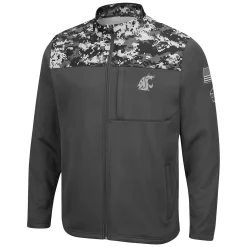 Men's Colosseum Charcoal Washington State Cougars OHT Military Appreciation Digi Camo Full-Zip Jacket -Colosseum shop 5381172 ALT2