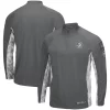 Men's Colosseum Gray/Camo Florida State Seminoles OHT Military Appreciation Swoop Quarter-Zip Jacket