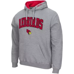 Men's Colosseum Heathered Gray Illinois State Redbirds Arch & Logo 3.0 Pullover Hoodie 5 Men's Colosseum Heathered Gray Illinois State Redbirds Arch & Logo 3.0 Pullover Hoodie -Colosseum shop 5382197 ALT2