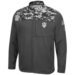 Men's Colosseum Charcoal Indiana Hoosiers OHT Military Appreciation Digi Camo Full-Zip Jacket -Colosseum shop 5382559 ALT2