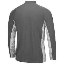 Men's Colosseum Gray/Camo Mississippi State Bulldogs OHT Military Appreciation Swoop Raglan Quarter-Zip Jacket -Colosseum shop 5383654 ALT3