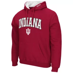 Men's Colosseum Crimson Indiana Hoosiers Arch & Logo 3.0 Pullover Hoodie -Colosseum shop 5384727 ALT2