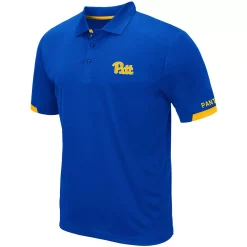 Men's Colosseum Royal Pitt Panthers Logo Santry Polo -Colosseum shop 5385053 ALT2