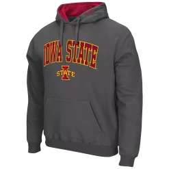 Men's Colosseum Charcoal Iowa State Cyclones Arch & Logo 3.0 Pullover Hoodie -Colosseum shop 5385383 ALT2