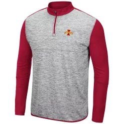 Men's Colosseum Heathered Gray/Cardinal Iowa State Cyclones Prospect Quarter-Zip Jacket 5 Men's Colosseum Heathered Gray/Cardinal Iowa State Cyclones Prospect Quarter-Zip Jacket -Colosseum shop 5385433 ALT2