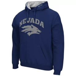 Men's Colosseum Navy Nevada Wolf Pack Arch and Logo Pullover Hoodie -Colosseum shop 5385903 ALT2